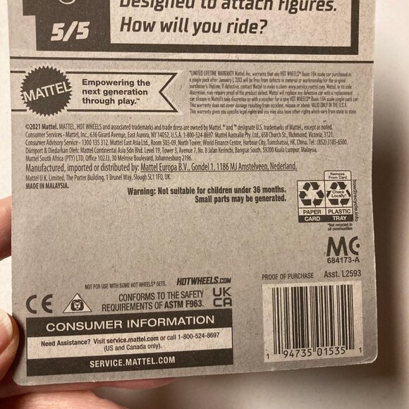 Hot Wheels "Kick Kart" 90/250 HW Ride-Ons 5/5 HCX06 Blue 2022 Dune Buggy - Picture 5 of 10